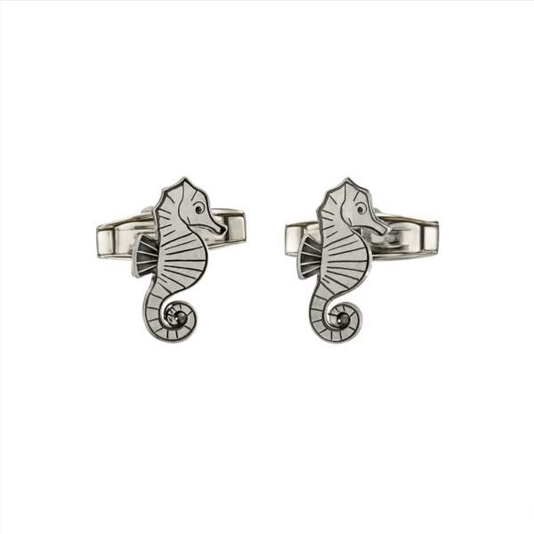 Gemelos Caballito de Mar (Plata de Ley)