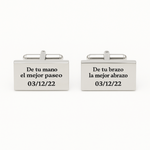 Gemelos De tu mano al altar (Plata de Ley)