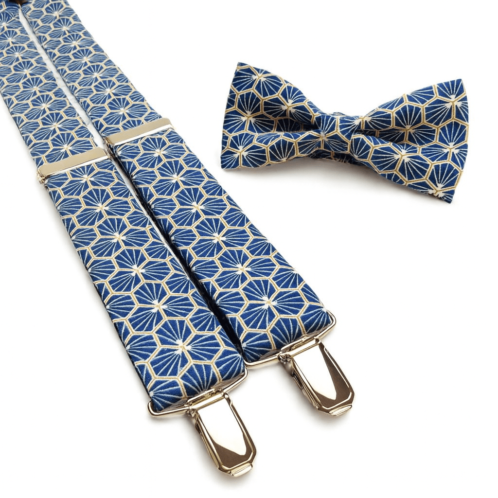 Pajarita y Tirantes Gaudi Blue