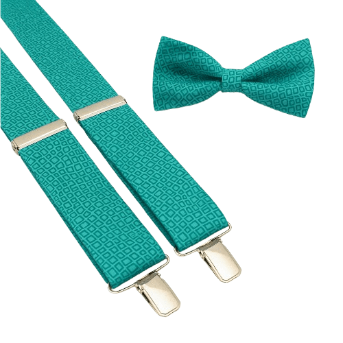 Pajarita y Tirantes Cube Turquesa