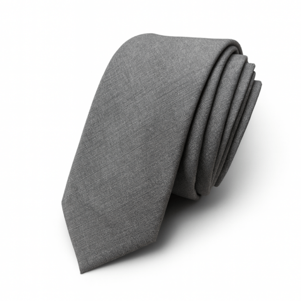 Corbata Basic Gris Oscuro