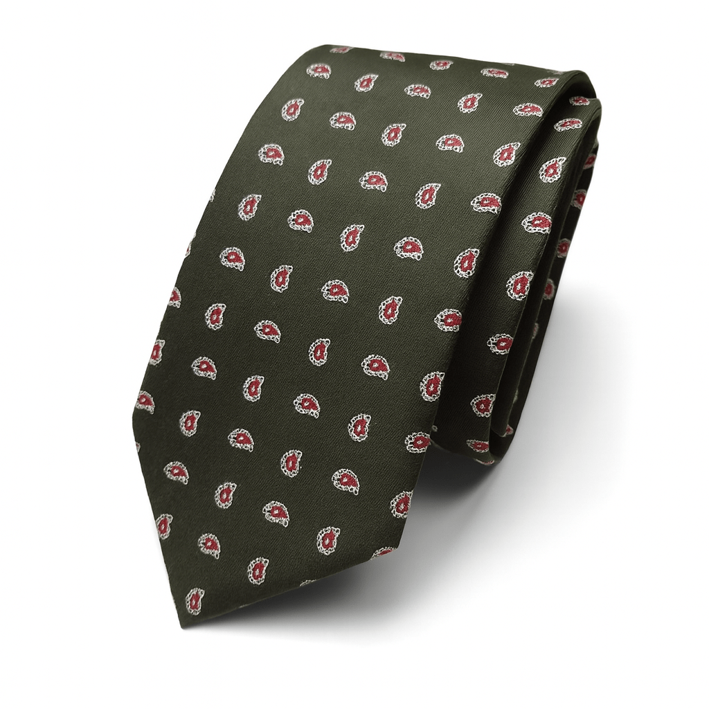 Corbata Cachemir Oliva